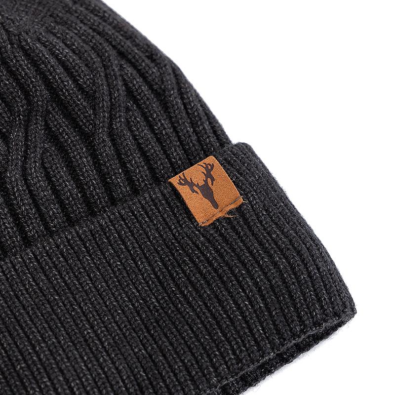 New Style Unisex Winter Hat Plush Fur Lining Warm Cap Stylish Soft Beanie Hat For Men Women Outdoor Ski Sports Knitted Hat