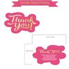 100 Pcs Unique Thank You Cards Small Business, Pink Thank You Cards for Small Business.