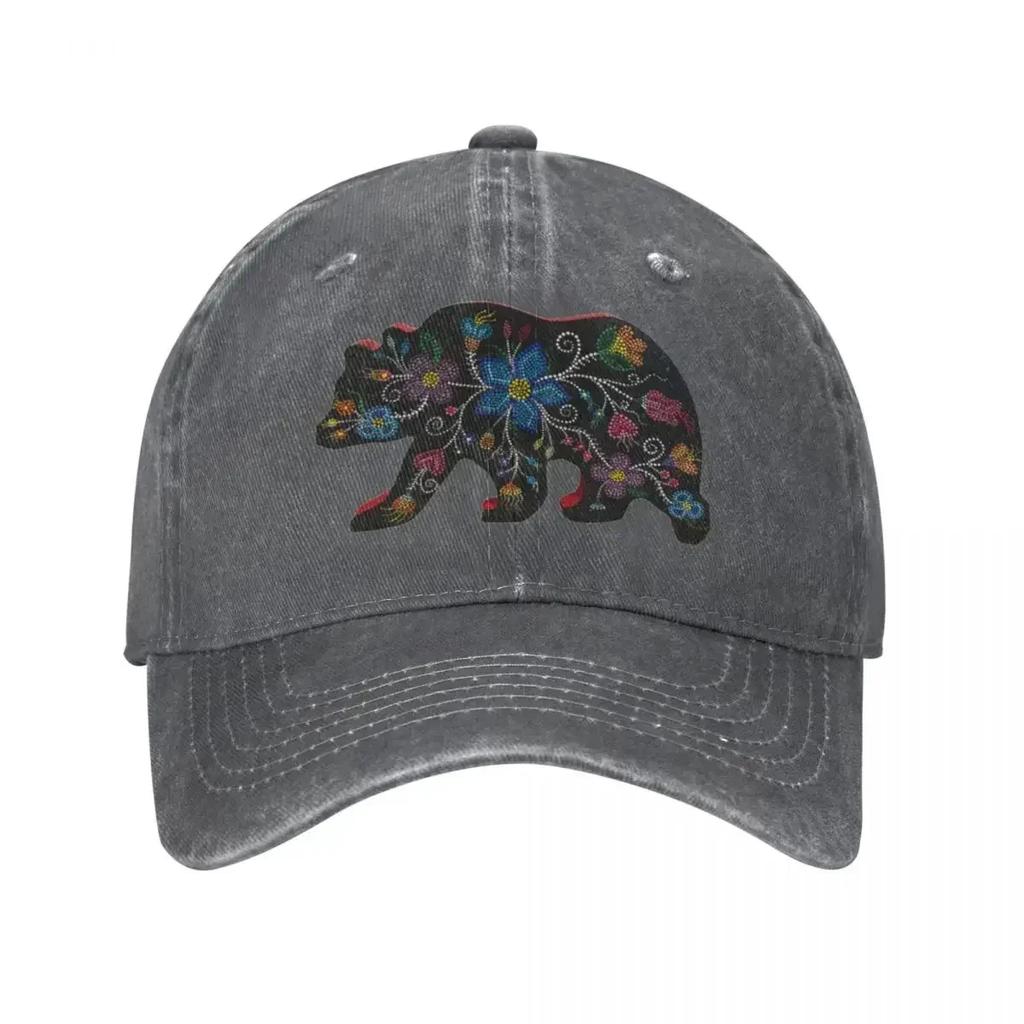 Walking Bear Baseball Cap Sunscreen Christmas Hats MenS Caps WomenS