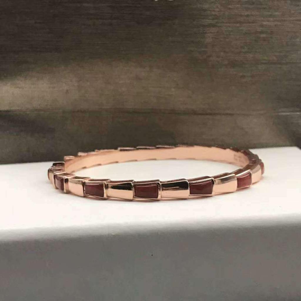 Sterling Silber Schlangenarmband mit Voll-Diamanten, natürlichem Perlmutt & Achat, in Pfauengrün für Paare - Unisex Europäischer & Amerikanischer Stil