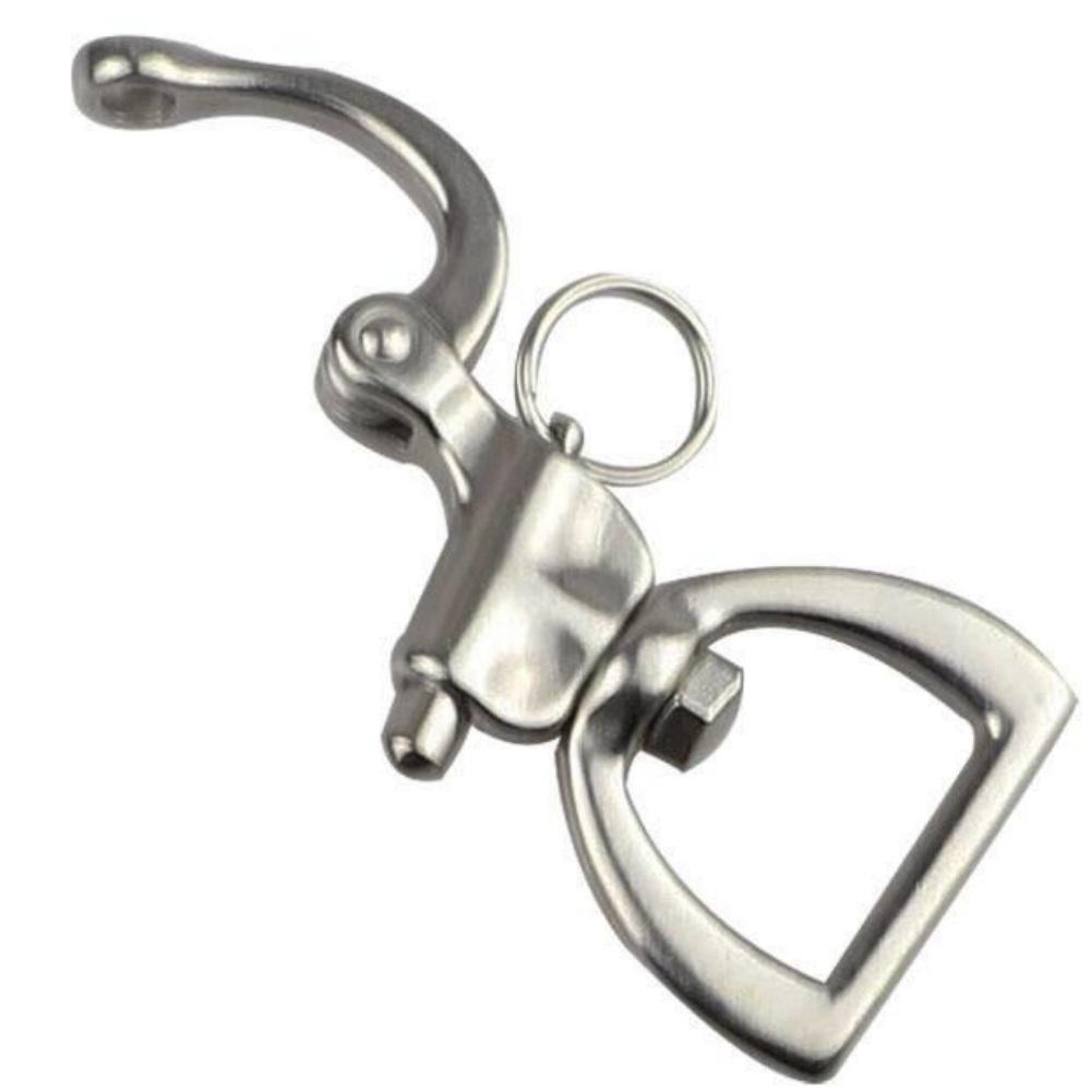 4 PCS Stainless Steel Swivel Spring Release Buckle Webbing Release Buckle 360 Degree Swivel Release Buckle