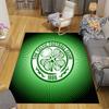 Celtic FC logo Pattern Square Carpet,Area Rug,Carpet Rug for Living Room Bedroom Sofa Playroom Decor,Non-slip Floor Mat,Holiday Birthday Gifts