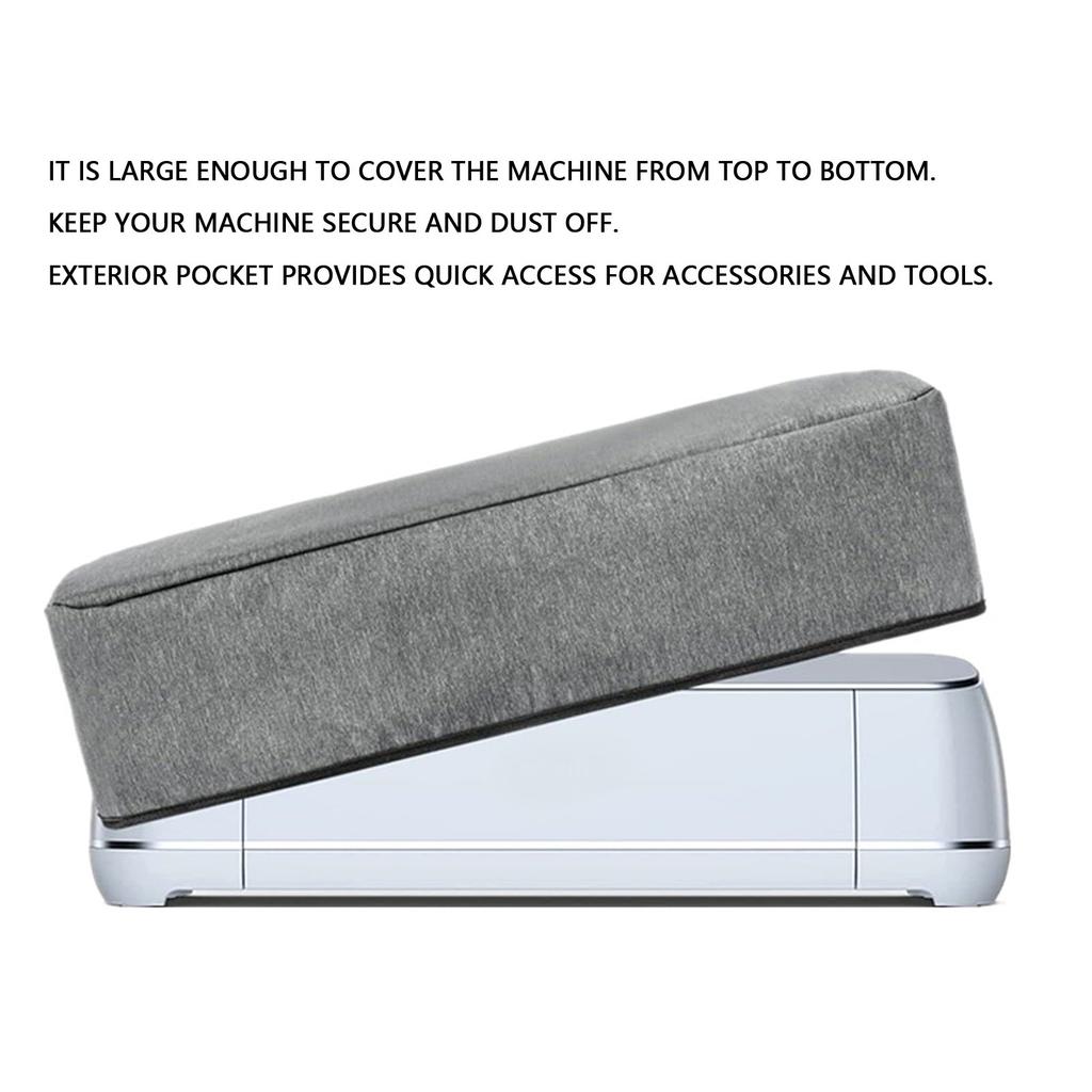 Dust Cover Fit for Maker 3 Cutting Machine Oxford Fabric Die Cutting Machine Cover Protector with Pocket for Accessories Tools