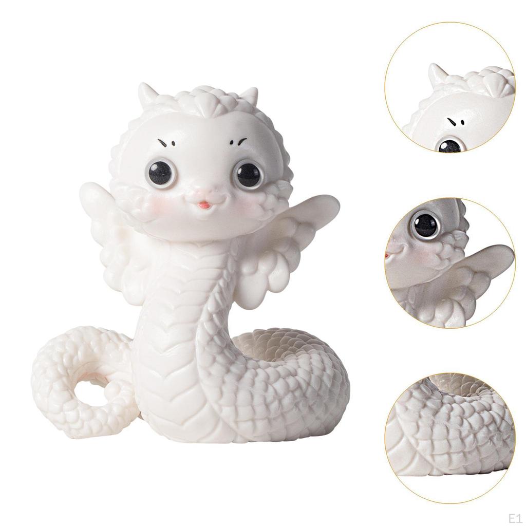 Snake Statue Tea Pet Collection Trays Accessories Animal Sculpture Ceramic Ornament for Tearoom