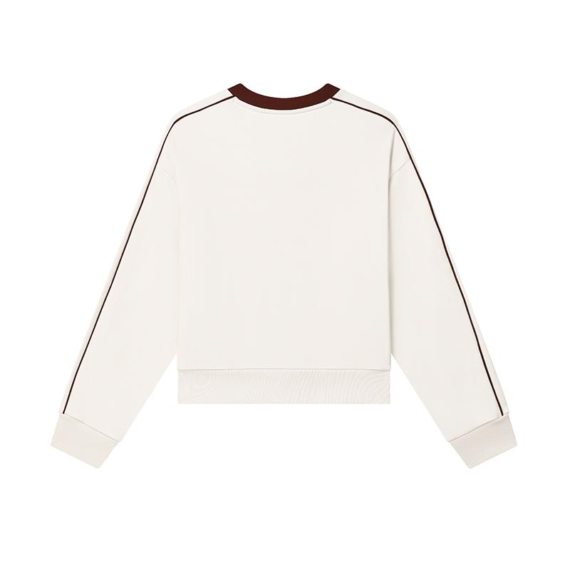 New FILA Sweatshirt Women's Cloud White F11W439204FWT