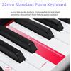 2537 Tasten Kinderklavier Berührungsempfindlich 22 mm Standardtastatur Elektronische Klaviertastatur Holz Professionelles Mini-Klavier
