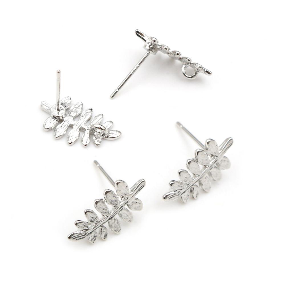 

10pcs ( 5pair) 15x13mm Matte Silver Color Gold Color Leaf Ear Hooks Earring Wires for Handmade Women Fashion Jewelry Earrings