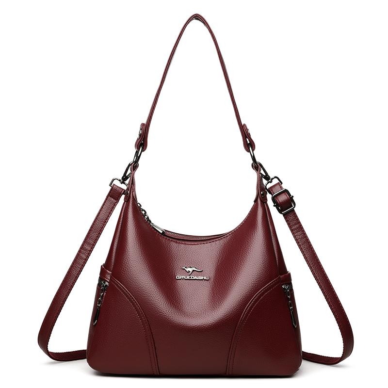 The New Style Bag Leather Luxury Handbags Women Bag Designer Solid Color Women Shoulder Messenger Bags for Women 2025 Sac A Main