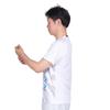 Practice Short Dynamotion Size S Tennis/Badminton Shirt, Sleeve, Moisture-Wicking, Quick-Drying, Fit, Unisex, White, (62JAB012)
