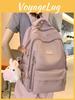 Multilayer College Backpack Nylon With Letter Pattern For High School And College