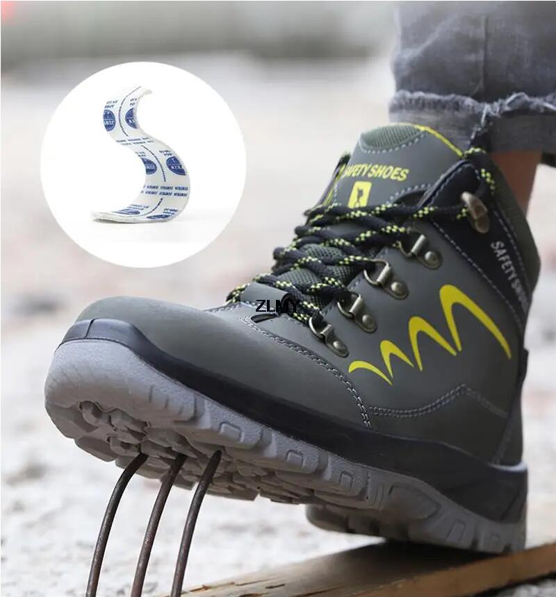 Pánské boty s ocelovou špičkou Vysoké pracovní boty Nezničitelné bezpečnostní boty Pánské Průrazuvzdorné pracovní tenisky Zimní bezpečnostní boty Pánské