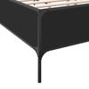 Bed Frame Black 150x200 cm Engineered Wood and Metal