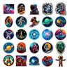 50 Planet Rocket Astronauts Space Decoration Stickers Personalized Creative Diy Waterproof Stickers