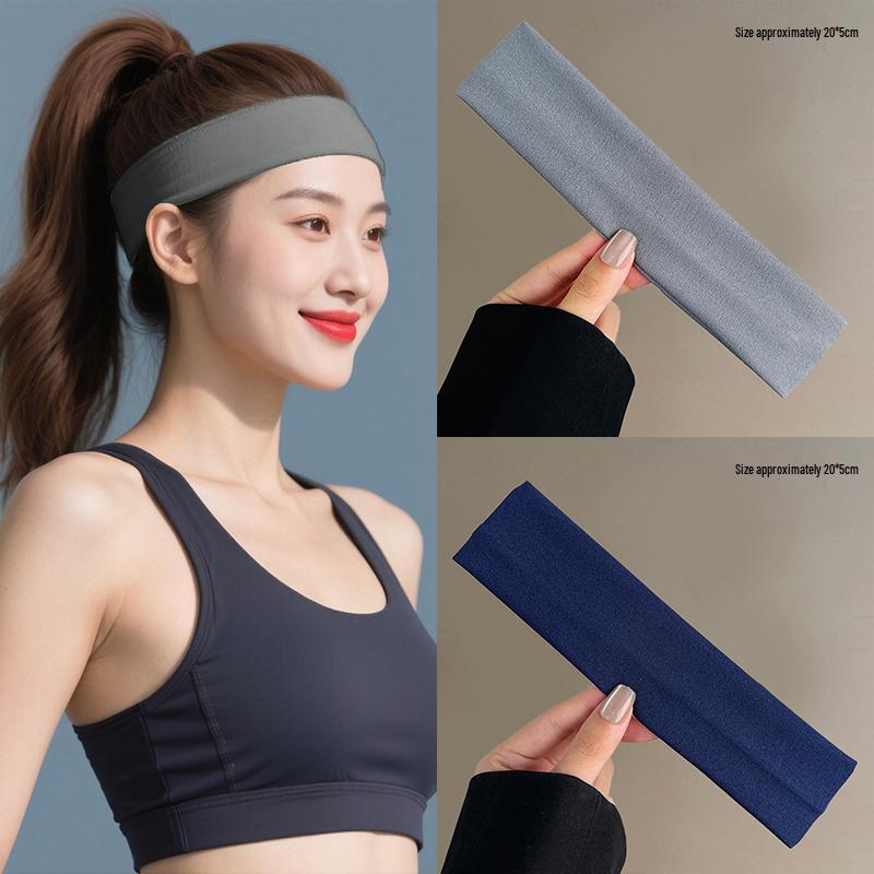 Unisex Sweat-Absorbing Yoga Headband for Sports, Fitness, and Face Washing