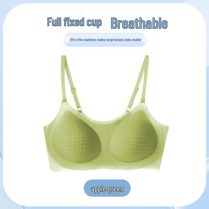 

Женский ультратонкий бесшовный охлаждающий бюстгальтер - Жилет без косточек из удобной дышащей ткани L (80ABC/100-115 lbs)