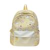 Schoolbag cute cat student backpack women's high-value color matching backpack large capacity small fresh junior high school student schoolbag
