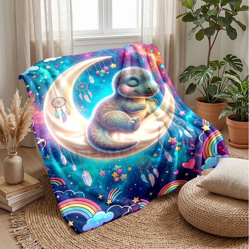 Dreamy Bubble Spa Theme Blanket Lightweight Warm Flannel Blanket Decorative Throw Blanket for Home Decoration