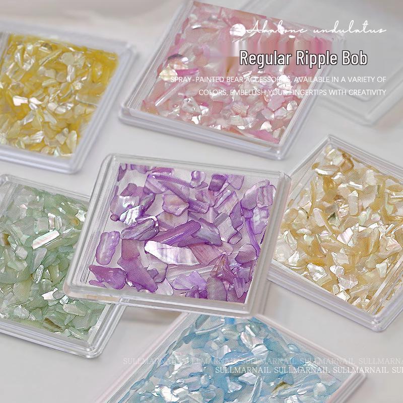 

Ultra-Thin Iridescent Shell Flakes: Irregular Ocean Abalone for Nail Art