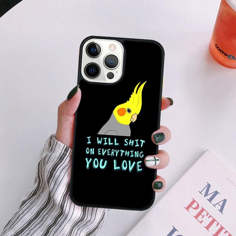 

Parrot Bird Phone Case For iPhone 17 Air 14 13 12 16Pro Max 15 11 Plus Cover Shell Max coque iPhone 16