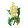 Elegante Hortensienblüten-Brosche mit künstlerischem Design, gefertigt aus robuster Legierung und Emaille zur Modeaufwertung