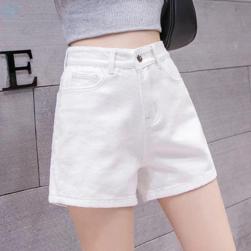 WTEMPO Denim Shorts Women's Summer High Waist Loose Shorts Slim Breathable Wide Leg Pants