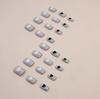 Short square black and white jumping color love cold temperament short square fake nail finished removable nail mixed batch