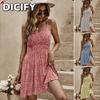 Women's Fashion Summer Spring Sleeveless Suspenders Solid Color Print Casual Dresses