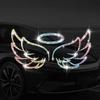 1PC Sparkling Guardian Angel Wing Window Glass Stickers Waterproof for Car Fuel Tank Cap Motorcycle Universal Vinyl Decals
