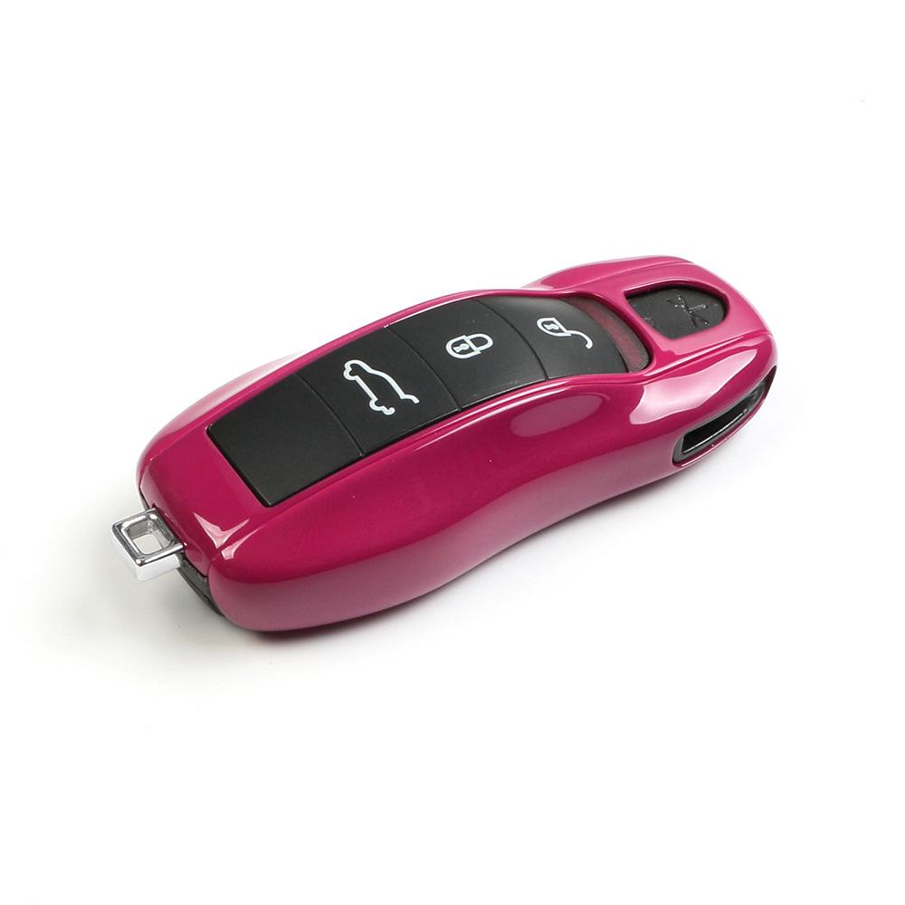 Porsche Key Shell for Cayenne, Macan, 911, Panamera, 718, Taycan - Starlight Gem Red