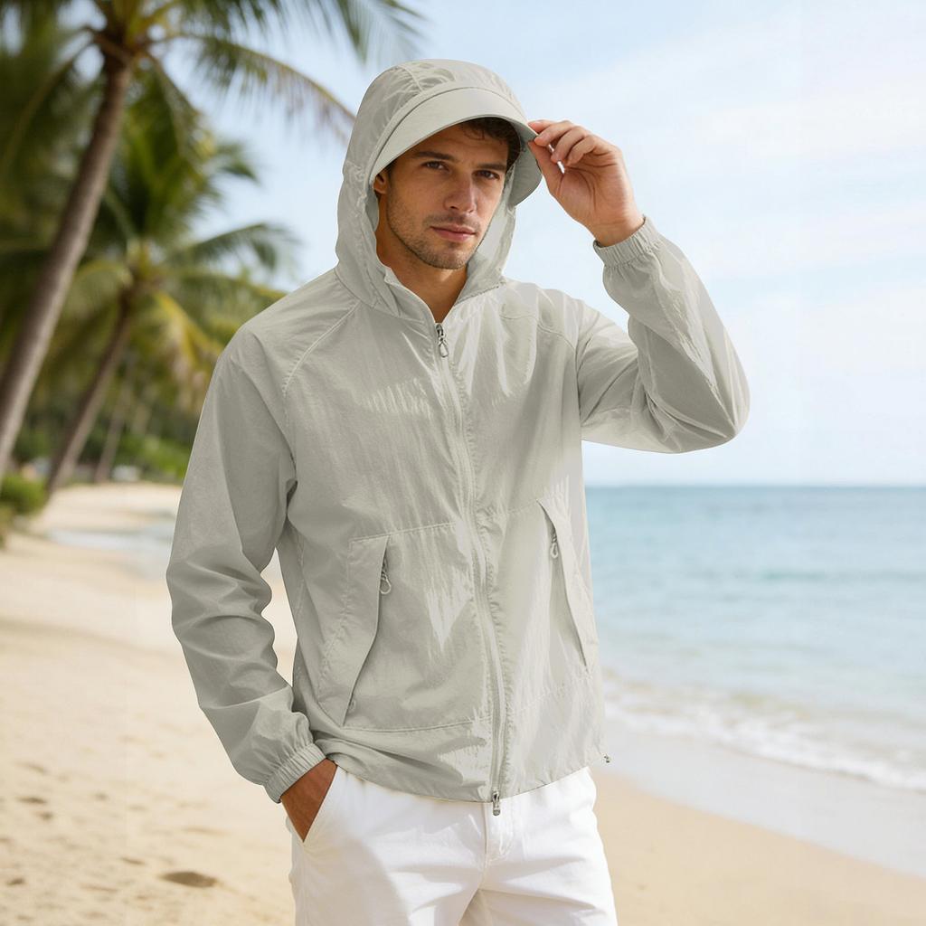 Men's And Women's Sun-protective Clothing Jackets Couple Skin Clothing Quick-drying And Breathable Tops