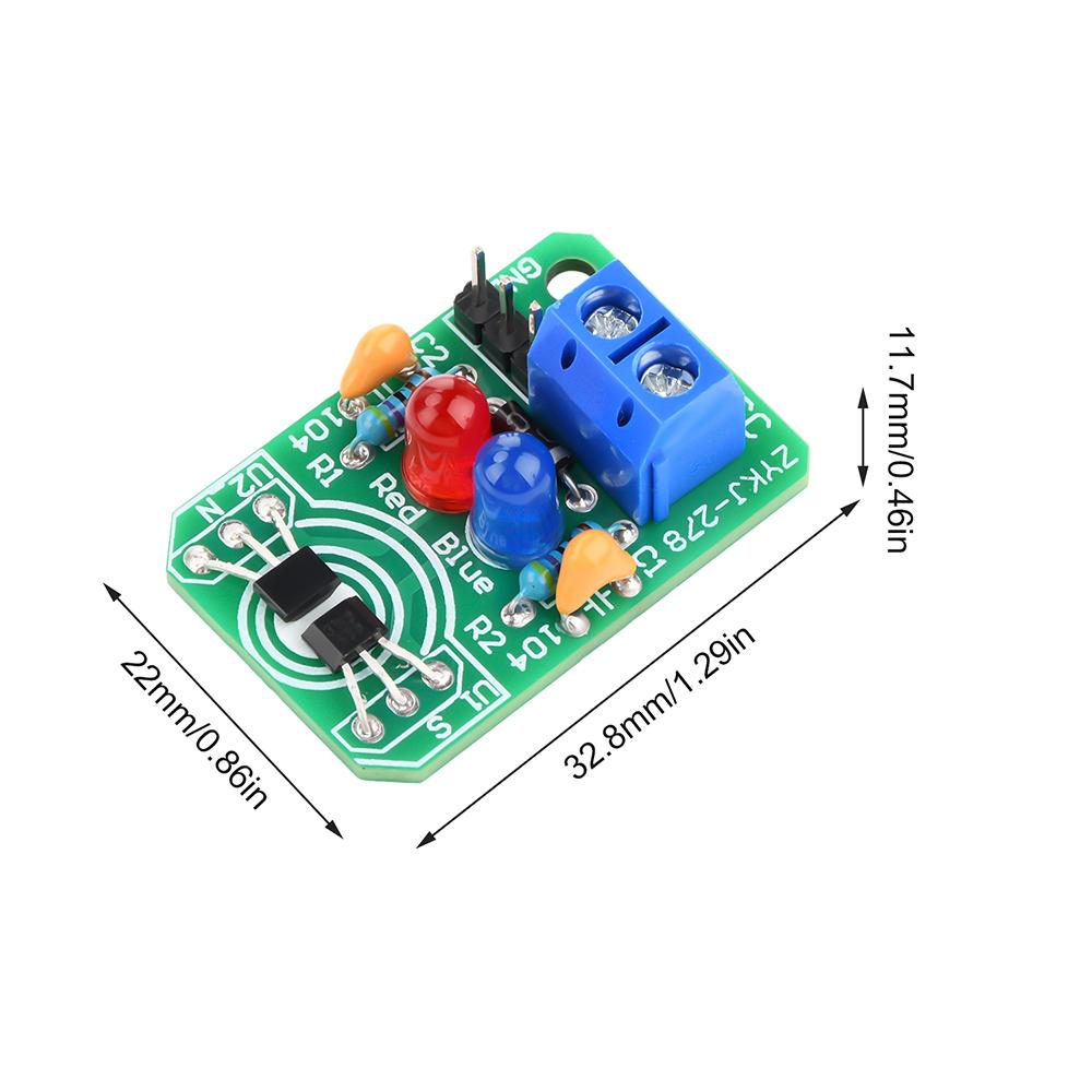 DC4.5V-20V Hall Magnetic Induction Sensor Magnetic Detection Pole Resolver North And South Detection Module DIY Learning Kit