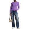 Polo Ralph Lauren Slim Fit Cable Knit Cotton Sweater Women Tops Spring-Violet WMPOSWENC021159-500