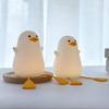 Kids' Duck Night Light, Cute Seagull Silicone Bedside Lamp for Nursery, ABS+SIL, Touch Control, Portable, Rechargeable, Dimmable, Birthday, Christmas