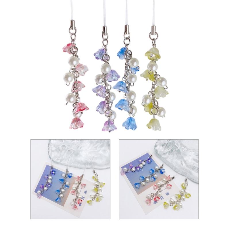 Camera Chain Unique Keyring Lilys of the Valley Phone Charm Phone Pendant Straps Perfect Gift for Fashion Individuals