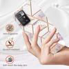 Golden Border Grid Marble Flower IMD Ultrathin Phone Case for Xiaomi Redmi Note 11S,Redmi Note 11 4G,Note 12 Pro 4G,Xiaomi 11T,Redmi 10,Poco X3 NFC...