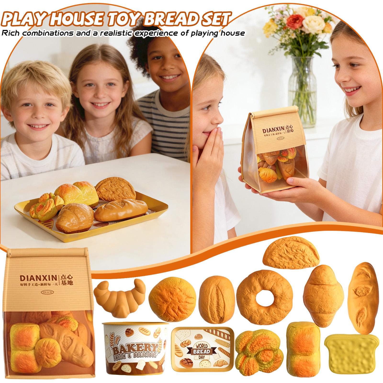 

House-building Toys, Bread-baking Toys, Children s Role-playing Food-baking Set, With Storage Bag one size білий