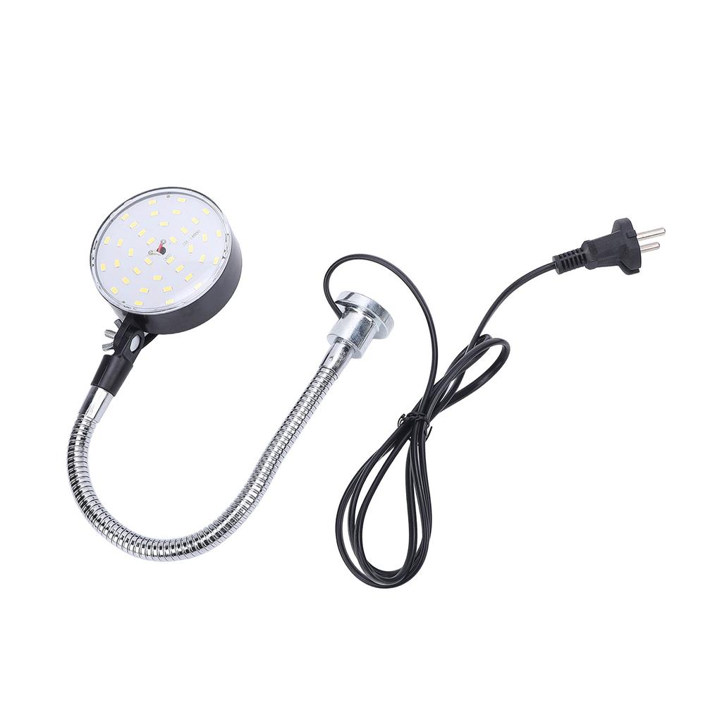 LED Machine Light 30cm Flexible Gooseneck Magnetic Base Work Light for Lathe Workbench Workshop