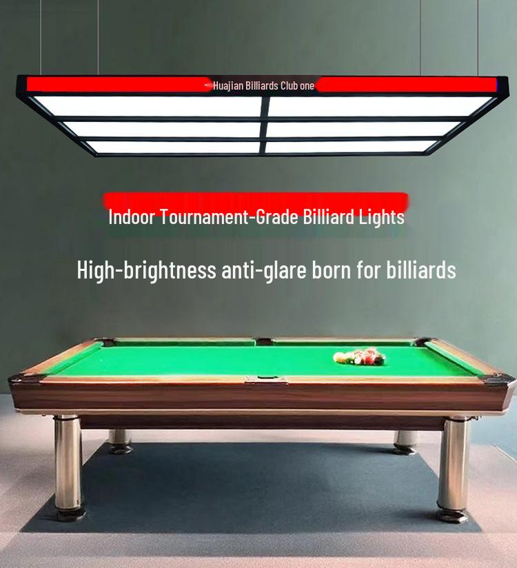 Full Body Luminous Pool Snooker Pendant Light - Shadowless Billiard Room Fixture with 6 Pieces