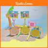 Stitch Summer Beach Steel Ball Art Board Keychain With Pvc Hang Decor For Kids