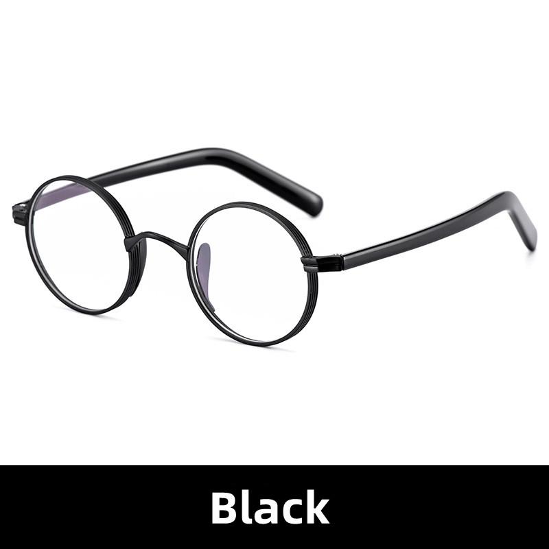 

Vintage Titanium Alloy Glasses Frame Men Small Round Reading Glasses Optical Prescription Eyeglasses Women Luxury Brand Eyewear +6.0