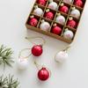 Painted Christmas Tree Glass Ball Pendant Decoration