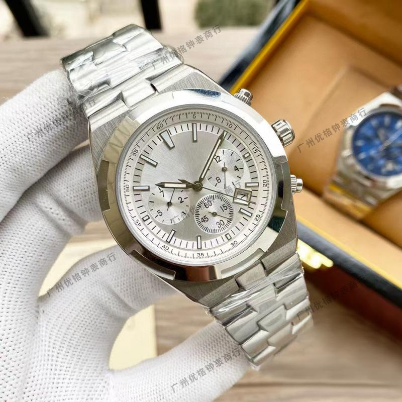 Jia Shi Jia 5500V Serie Automatische Leuchtende Herrenuhr mit Stahlarmband und Sechszeiger-Kalender