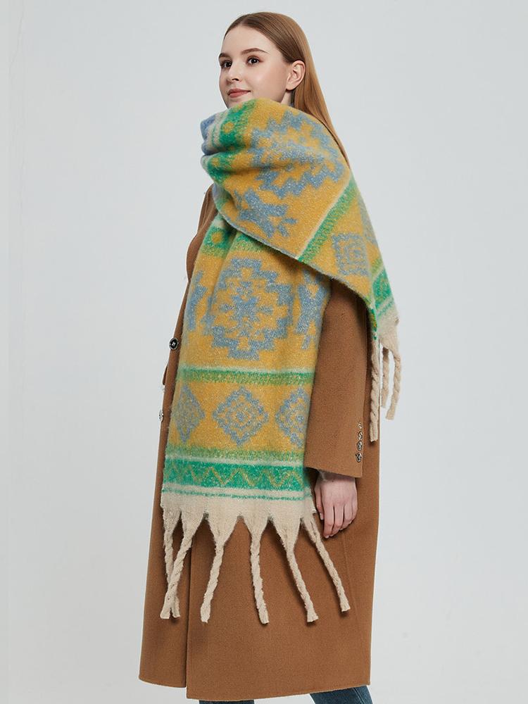 New Imitation Cashmere Women Scarf Winter Preppy Style Tassel Pashmina Mujer Female Foulard Bufanda Long Thick Wrap Shawl