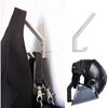 2PCS Helmet Holders Plastic Hanging Hooks Wall Mounted Hangers Hat Glove Bag Shoe Clothes Rack-Black