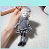 Cute Women Doll Keychain Sweater Dress Bag Pendant Gift Korean Style Durable Cotton Material