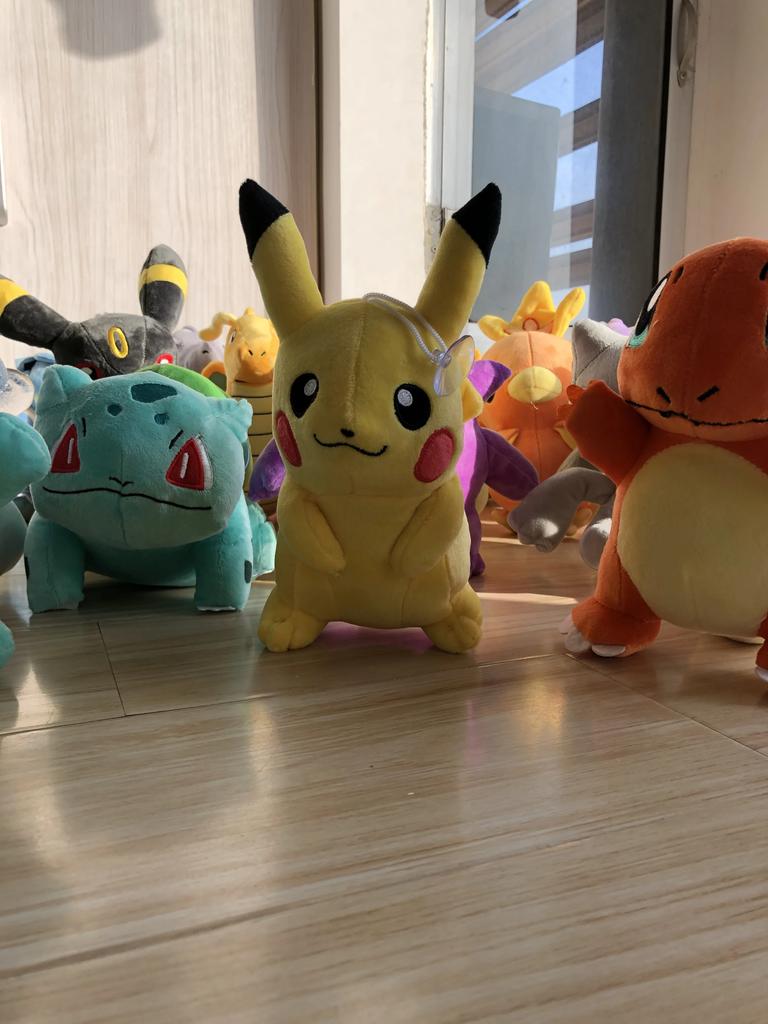POKEMON Pikachu Peluche Plush Toy Gengar Eevee Charizard Chikorita Blastoise Plush Doll Soft Cartoon Piplup Toys for Kids Gift