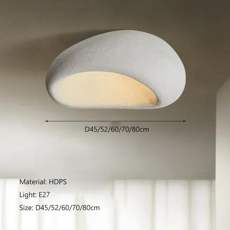 Nordic Minimalist Wabi Sabi Affordable Luxury Chandelier Cream Style Bedroom Ceiling Lights Lustre Home Decor E27 LED Fixtures