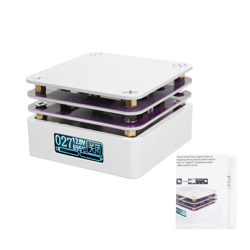 G3061 PD65W Mini Hot Plate Digital Soldering Preheating Rework Station PCB SMD Board Soldering Plate Heating Table Repair Tools