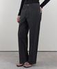 WEDNESDAYOASISFORWOMEN Peach Twill Cotton Pants_Charcoal(Wcb6Pt06)