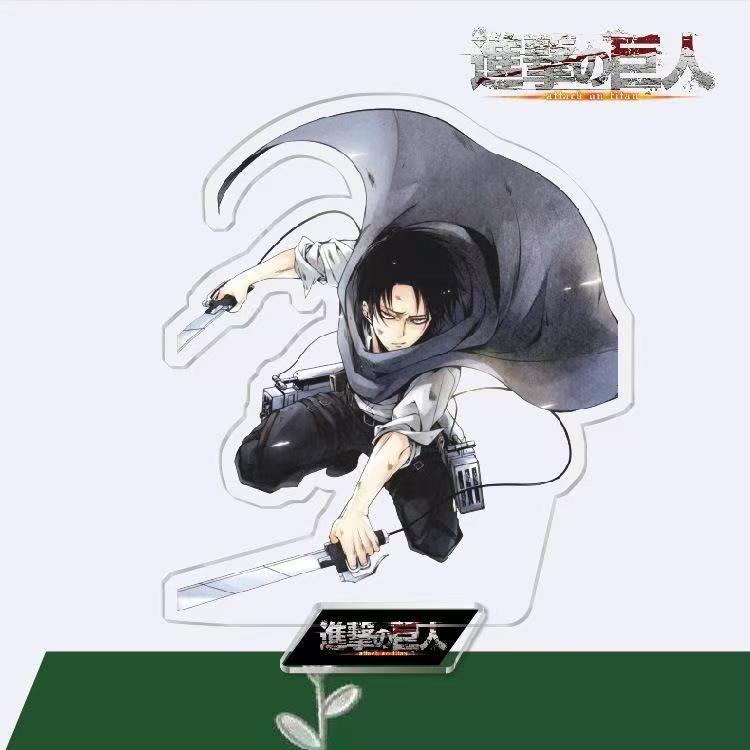 Attack on Titan Eren & Sasha Acrylic Standee, 16cm Large Anime Figure, Double-Sided Film Desktop Decoration, Shingeki no Kyojin Collectible Gift